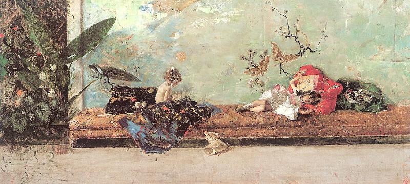 Marsal, Mariano Fortuny y The Artist's Children in the Japanese Salon